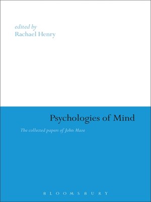 cover image of Psychologies of Mind
